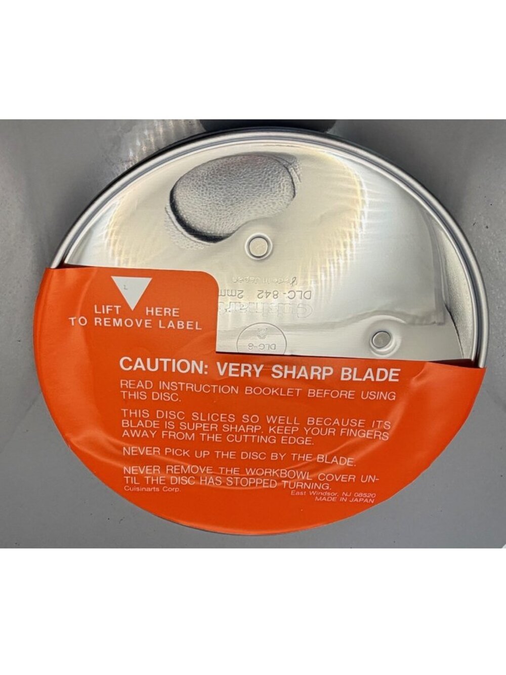 Cuisinart Thin Slicing Disc DLC-842 2mm DLC-8-2 Replacement Part Japan New
